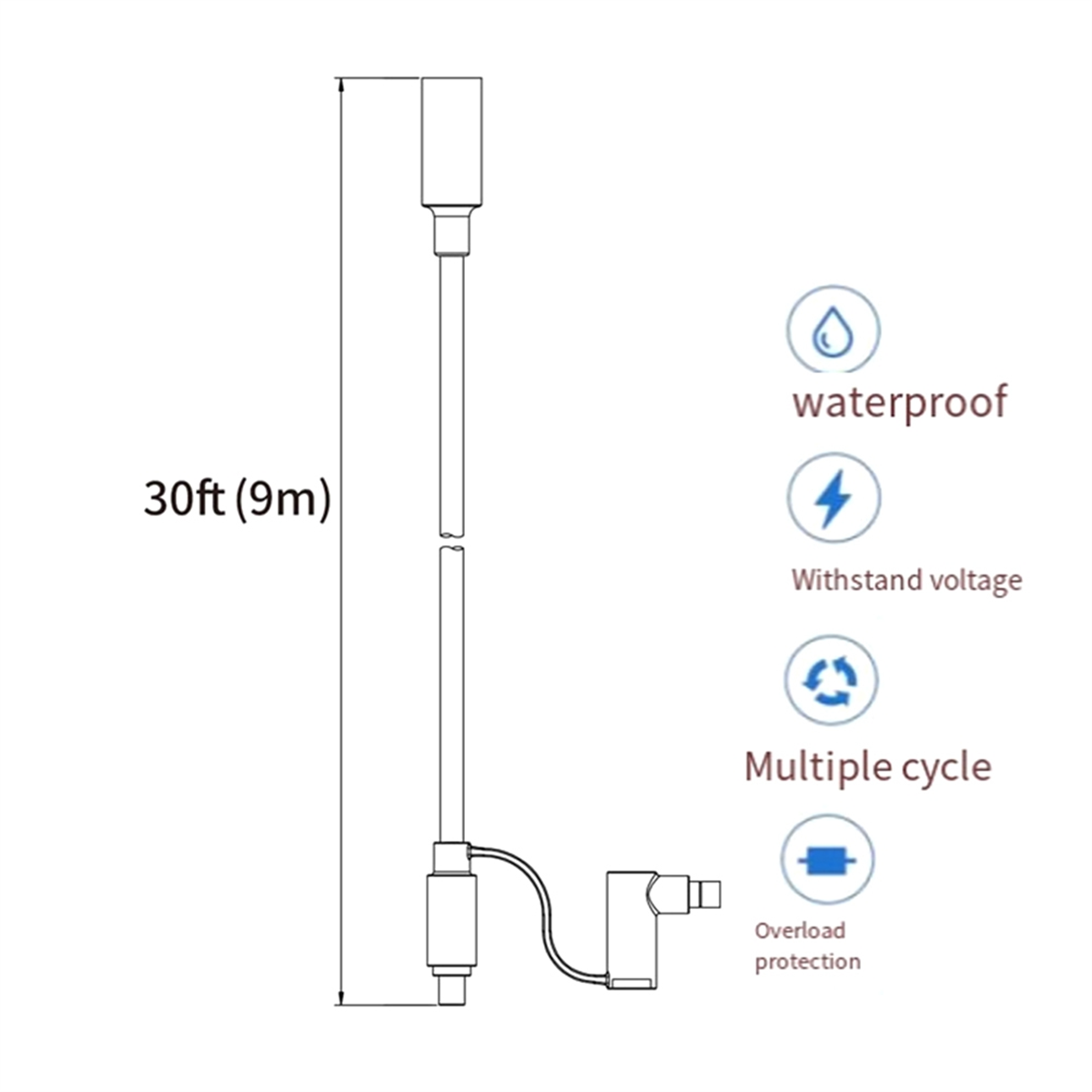 Solar Generator - ABNJ 12AWG câble d'extension pour générateurs