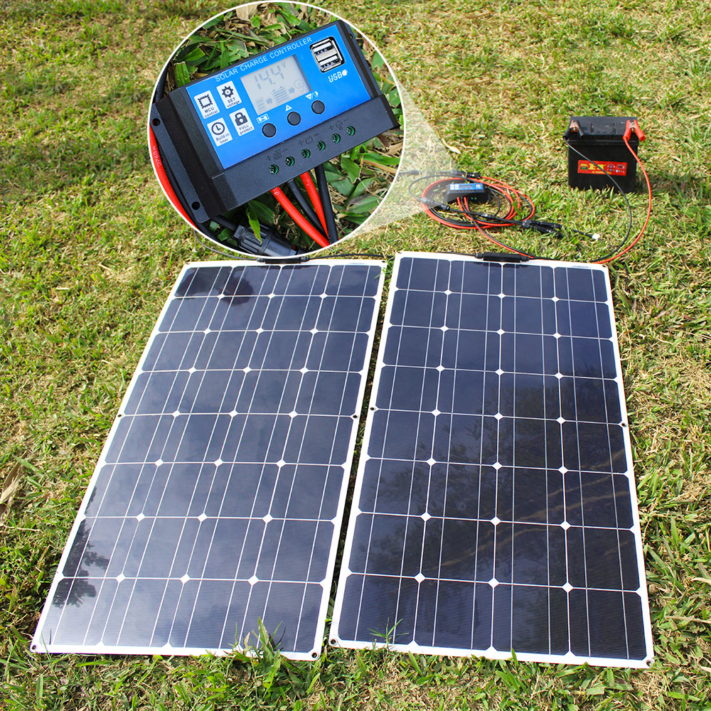 Kit de panneaux solaires flexi - Solar Panel 200W avis et prix