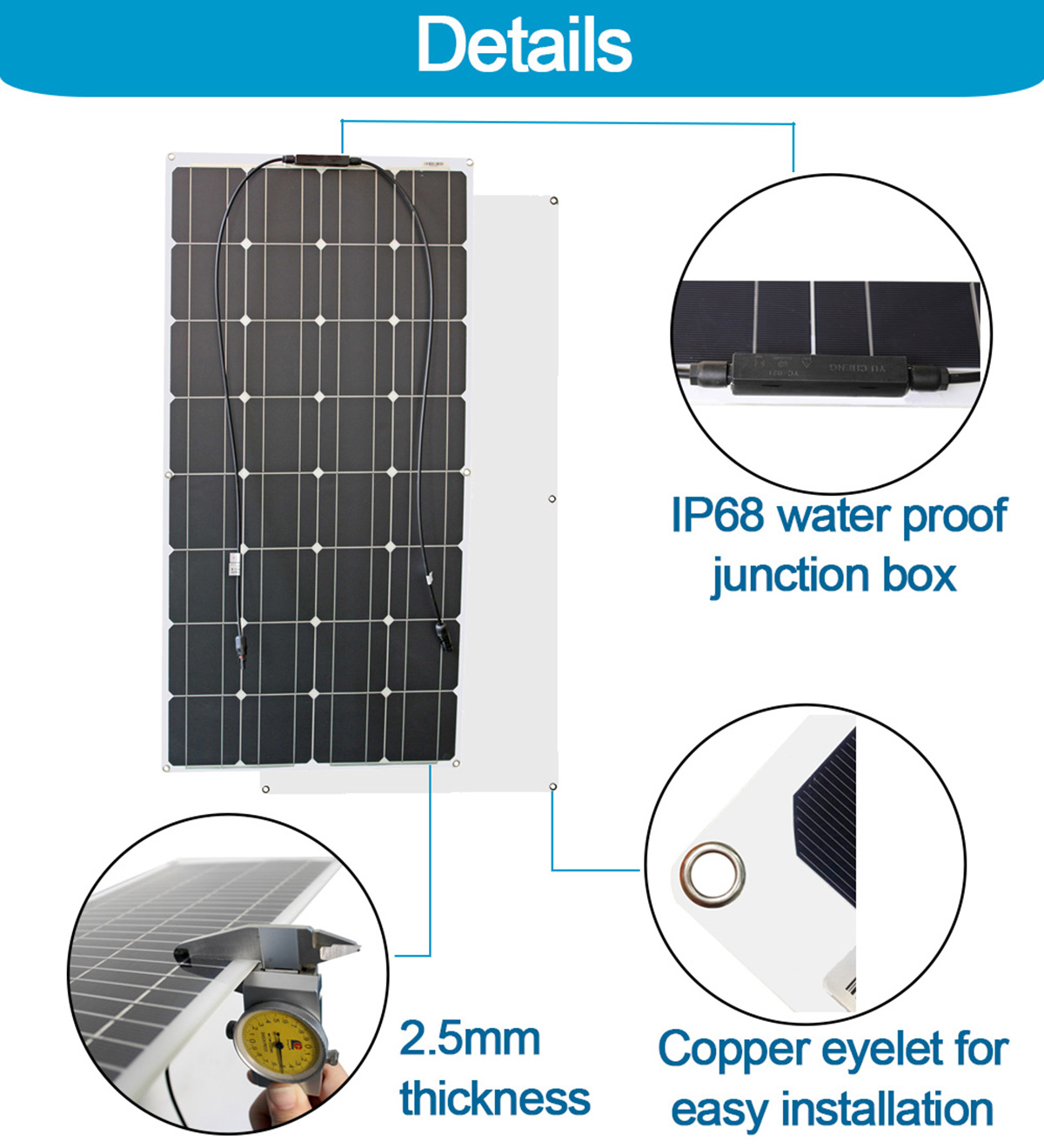 Kit de panneaux solaires flexi - Solar Panel 200W avis et prix