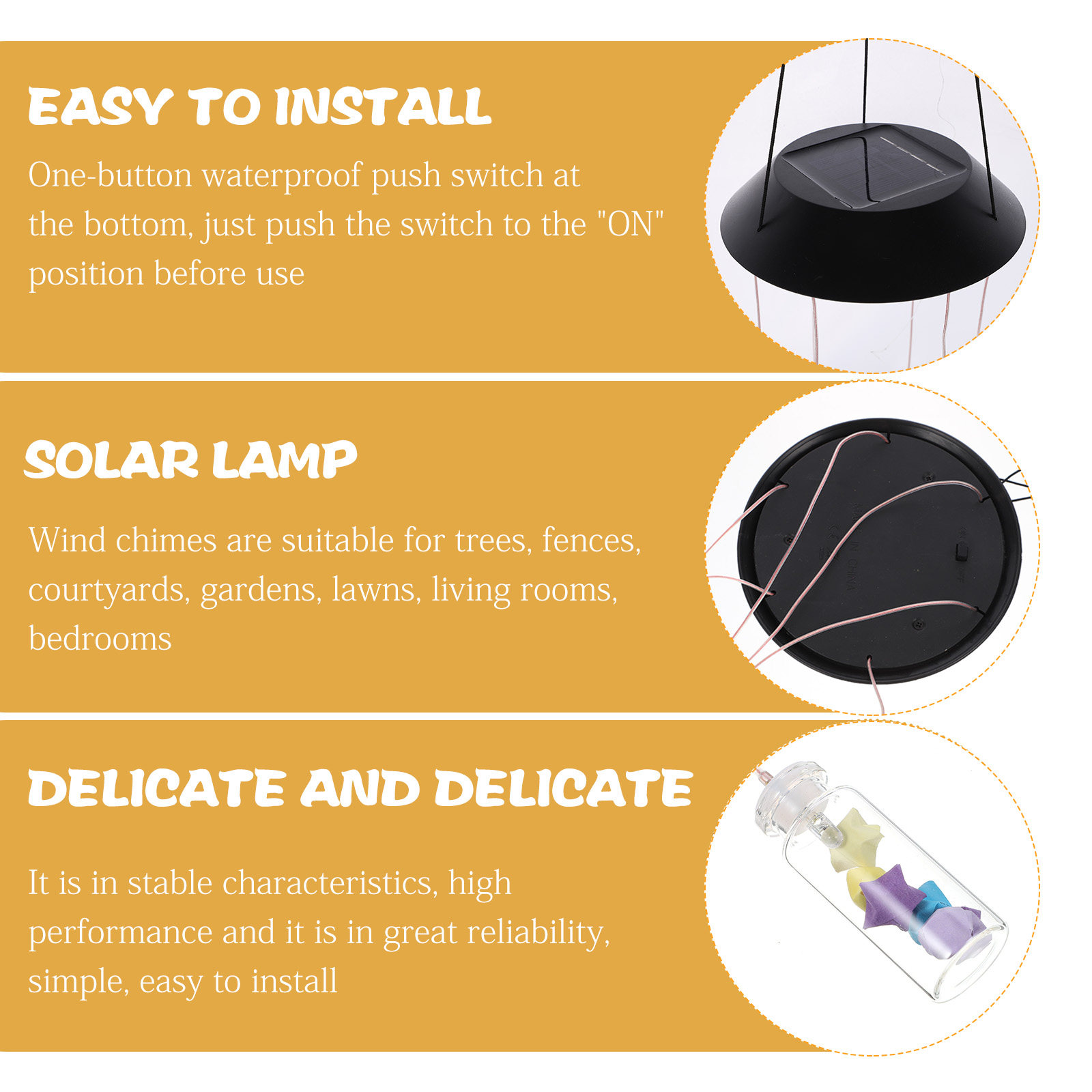 Carillon décoratif, éléments d - Solar Lamp avis et prix