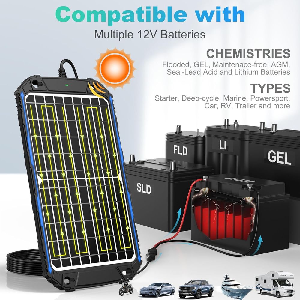Chargeur et mainteneur de batt - Charge Controller Solar avis et prix
